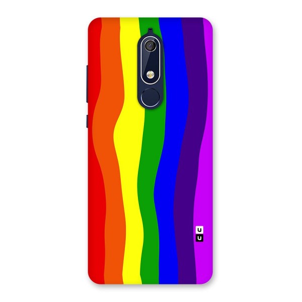 Rainbow Curves Back Case for Nokia 5.1