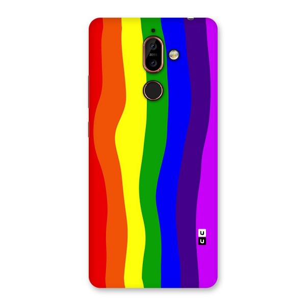 Rainbow Curves Back Case for Nokia 7 Plus