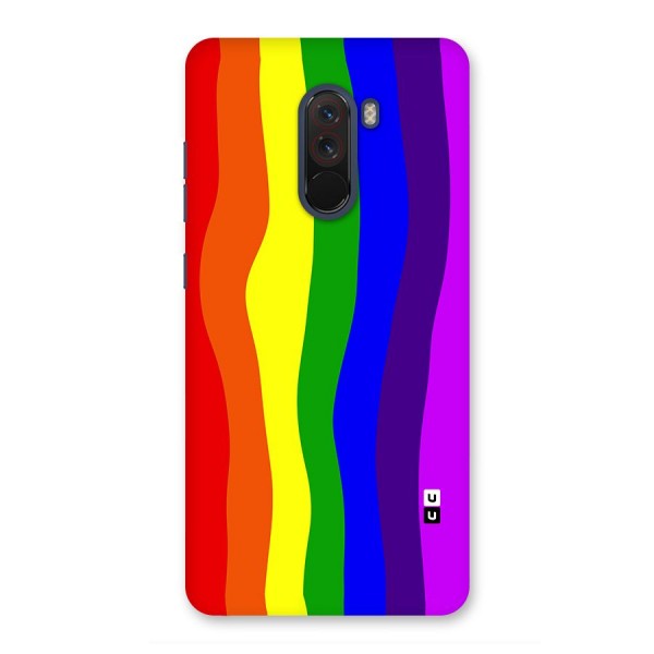 Rainbow Curves Glass Back Case for Poco F1