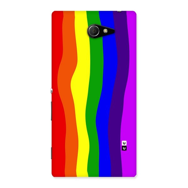 Rainbow Curves Back Case for Sony Xperia M2