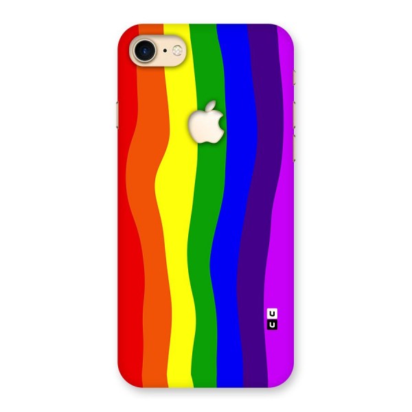 Rainbow Curves Back Case for iPhone 7 Apple Cut