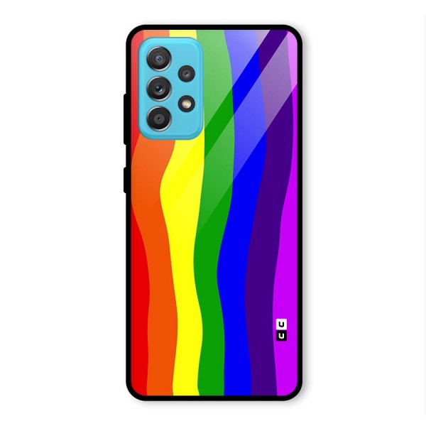 Rainbow Curves Glass Back Case for Galaxy A52s 5G