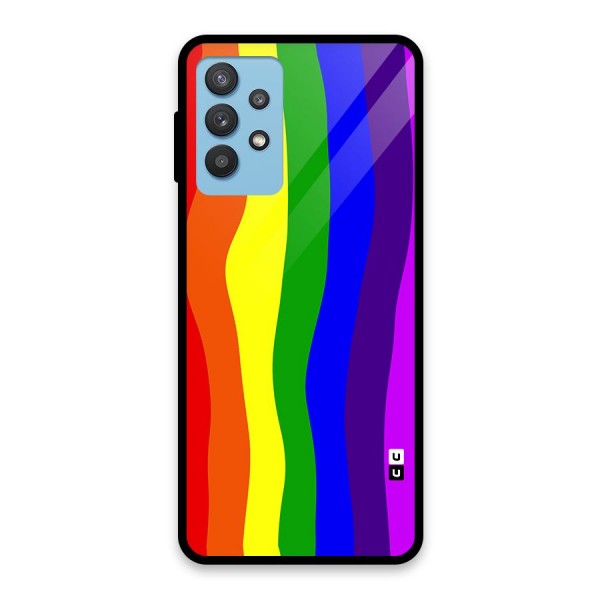 Rainbow Curves Glass Back Case for Galaxy M32 5G