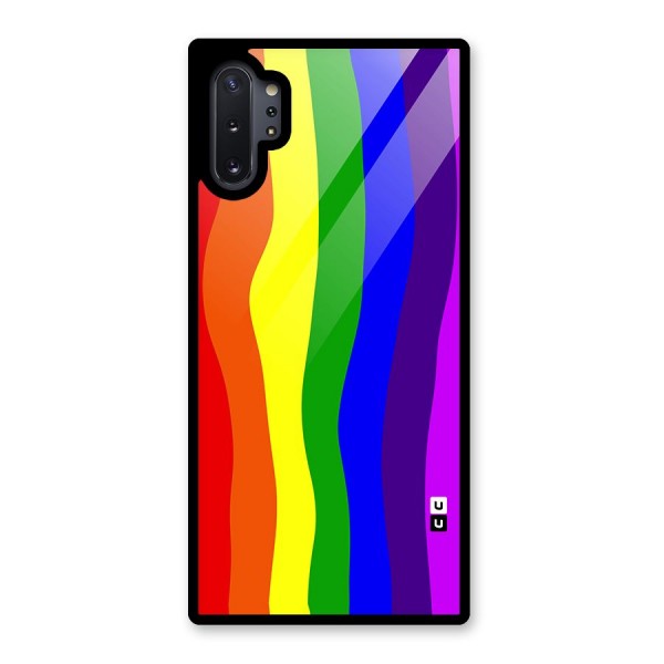 Rainbow Curves Glass Back Case for Galaxy Note 10 Plus