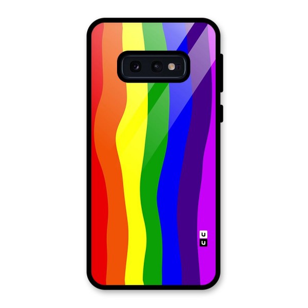 Rainbow Curves Glass Back Case for Galaxy S10e