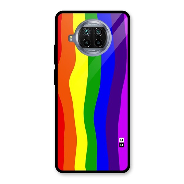 Rainbow Curves Glass Back Case for Mi 10i