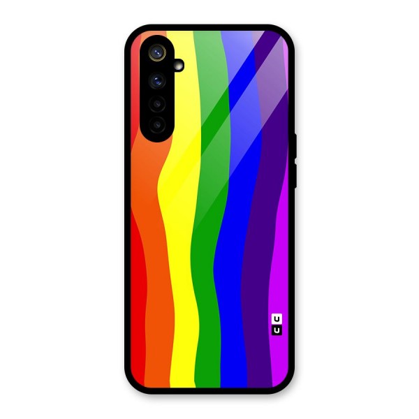 Rainbow Curves Glass Back Case for Realme 6