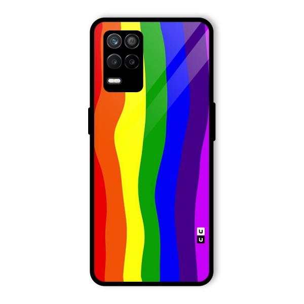 Rainbow Curves Glass Back Case for Realme 9 5G