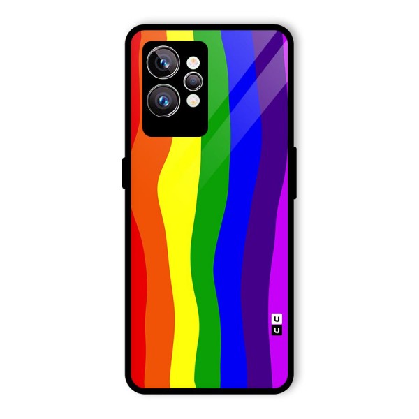 Rainbow Curves Glass Back Case for Realme GT2 Pro