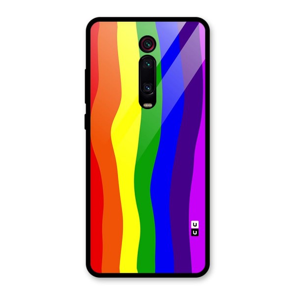 Rainbow Curves Glass Back Case for Redmi K20 Pro