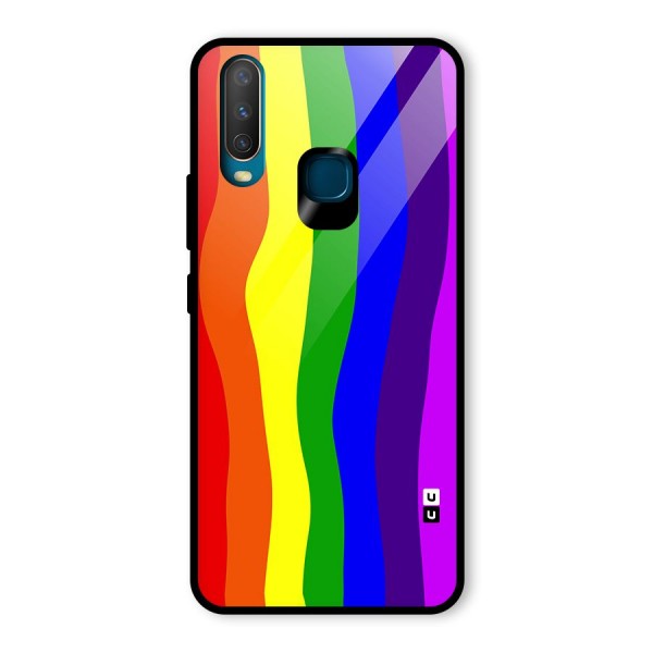 Rainbow Curves Glass Back Case for Vivo Y12