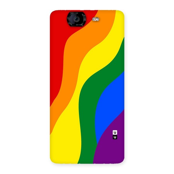 Rainbow Slant Curves Back Case for Canvas Knight A350