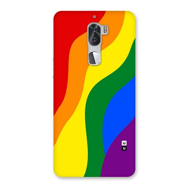 Rainbow Slant Curves Back Case for Coolpad Cool 1