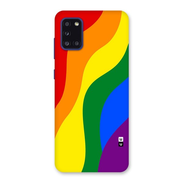 Rainbow Slant Curves Back Case for Galaxy A31