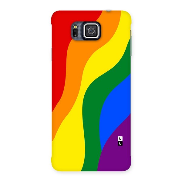 Rainbow Slant Curves Back Case for Galaxy Alpha