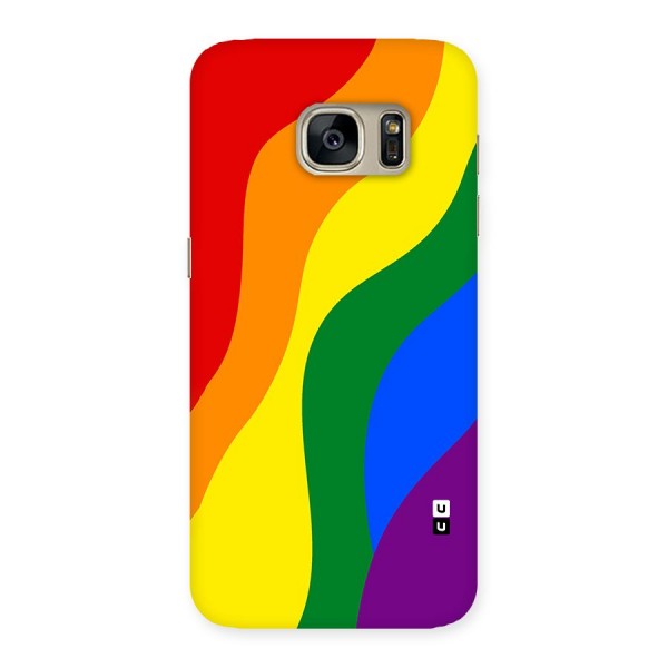 Rainbow Slant Curves Back Case for Galaxy S7