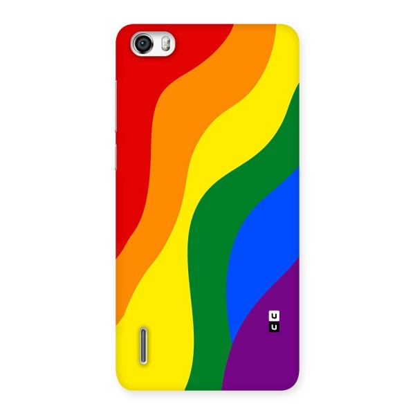 Rainbow Slant Curves Back Case for Honor 6