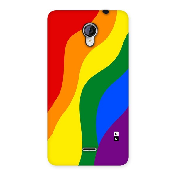 Rainbow Slant Curves Back Case for Micromax Unite 2 A106