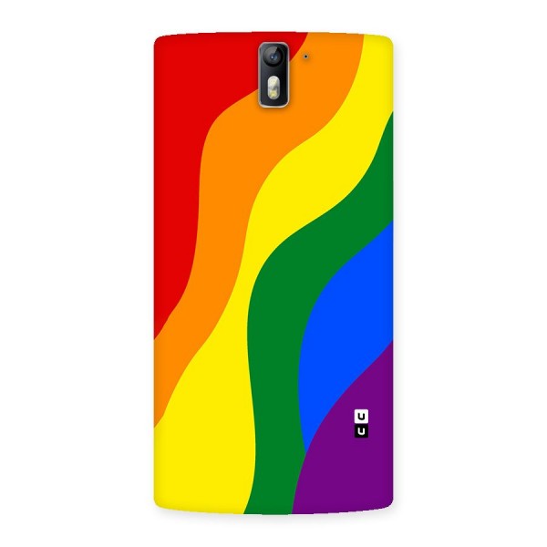 Rainbow Slant Curves Back Case for One Plus One