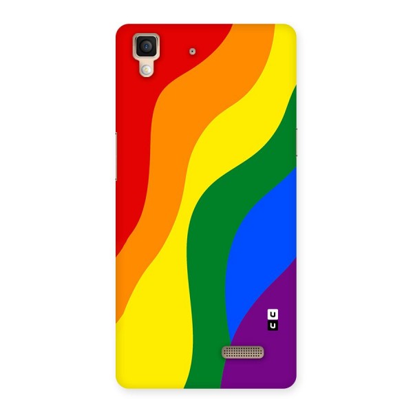 Rainbow Slant Curves Back Case for Oppo R7