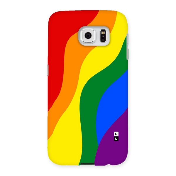 Rainbow Slant Curves Back Case for Samsung Galaxy S6