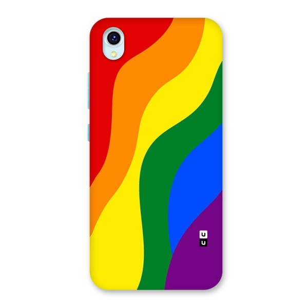 Rainbow Slant Curves Back Case for Vivo Y1s