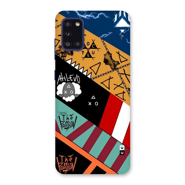 Random Abstracts Art Slant Stripes Back Case for Galaxy A31