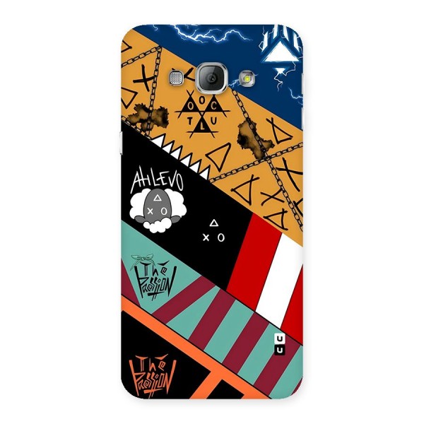 Random Abstracts Art Slant Stripes Back Case for Galaxy A8