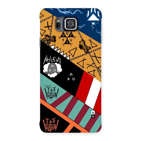 Random Abstracts Art Slant Stripes Back Case for Galaxy Alpha