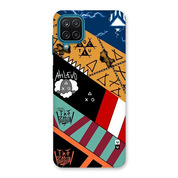 Random Abstracts Art Slant Stripes Back Case for Galaxy F12