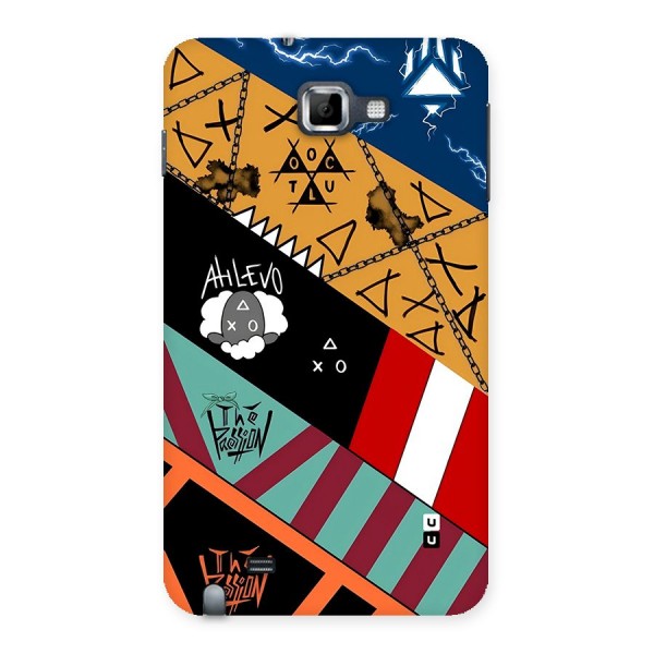 Random Abstracts Art Slant Stripes Back Case for Galaxy Note