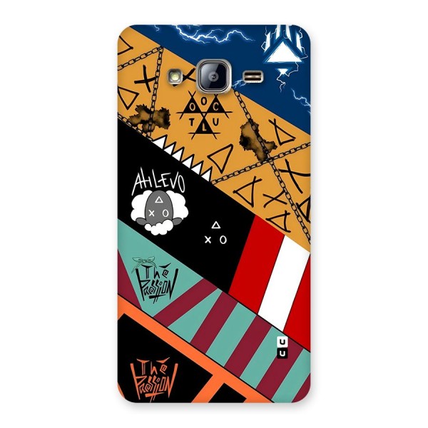 Random Abstracts Art Slant Stripes Back Case for Galaxy On5