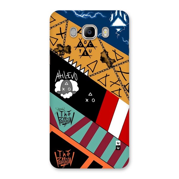 Random Abstracts Art Slant Stripes Back Case for Galaxy On8