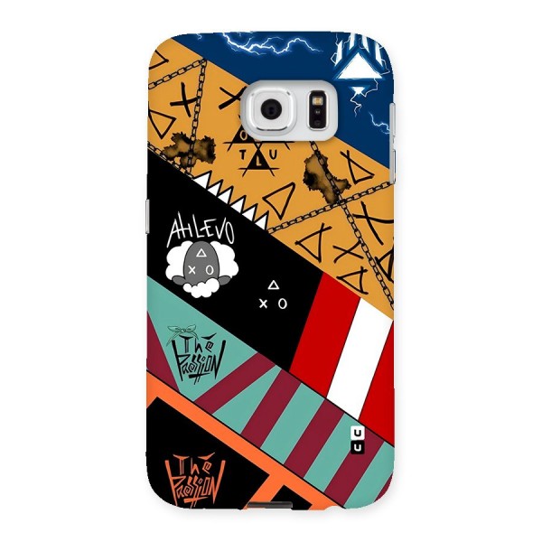 Random Abstracts Art Slant Stripes Back Case for Galaxy S6