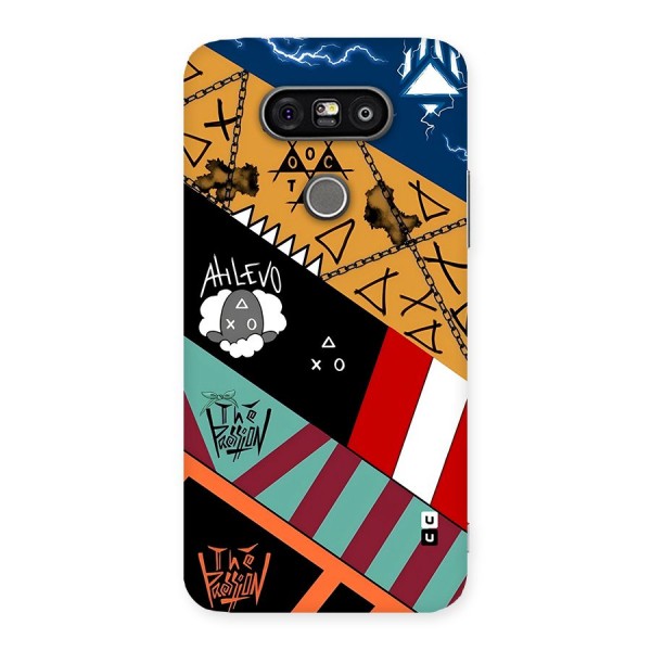 Random Abstracts Art Slant Stripes Back Case for LG G5