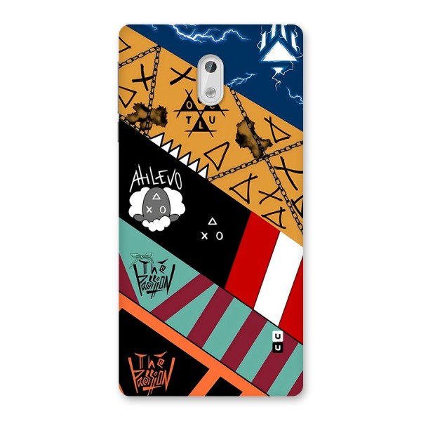 Random Abstracts Art Slant Stripes Back Case for Nokia 3