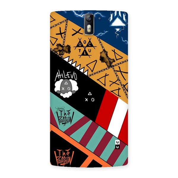 Random Abstracts Art Slant Stripes Back Case for OnePlus One