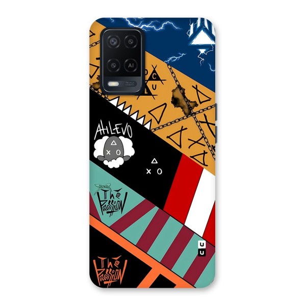 Random Abstracts Art Slant Stripes Back Case for Oppo A54