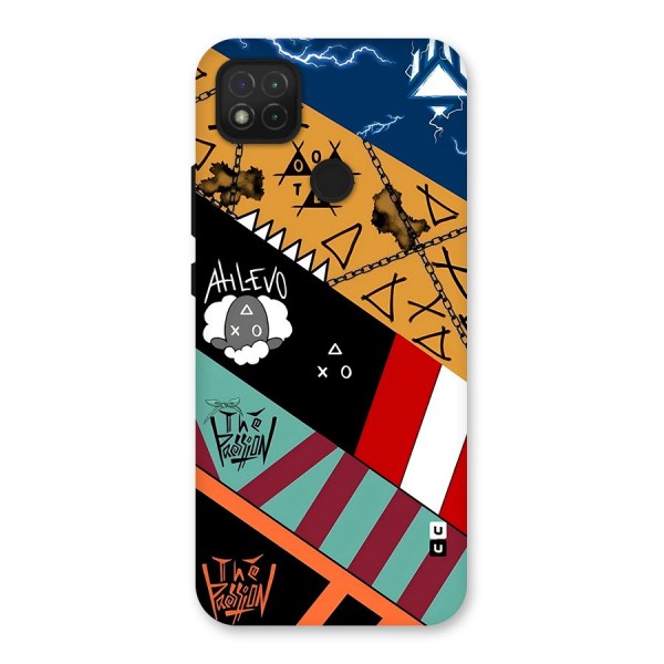 Random Abstracts Art Slant Stripes Back Case for Redmi 9