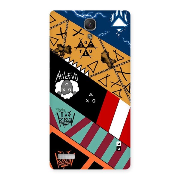 Random Abstracts Art Slant Stripes Back Case for Redmi Note