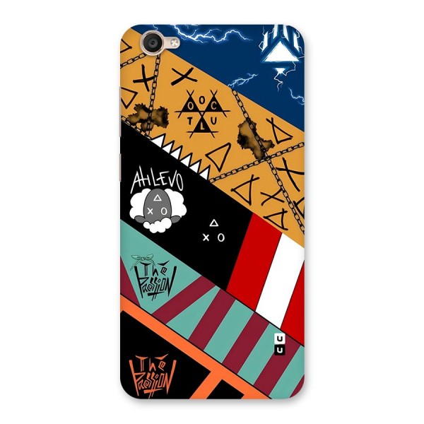 Random Abstracts Art Slant Stripes Back Case for Vivo Y55