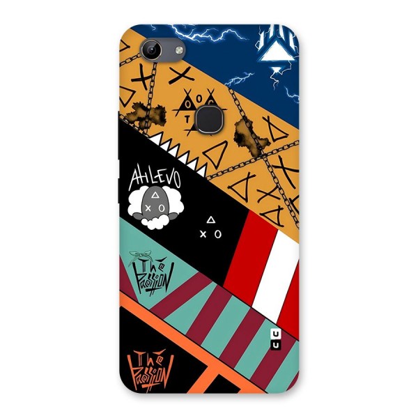 Random Abstracts Art Slant Stripes Back Case for Vivo Y81