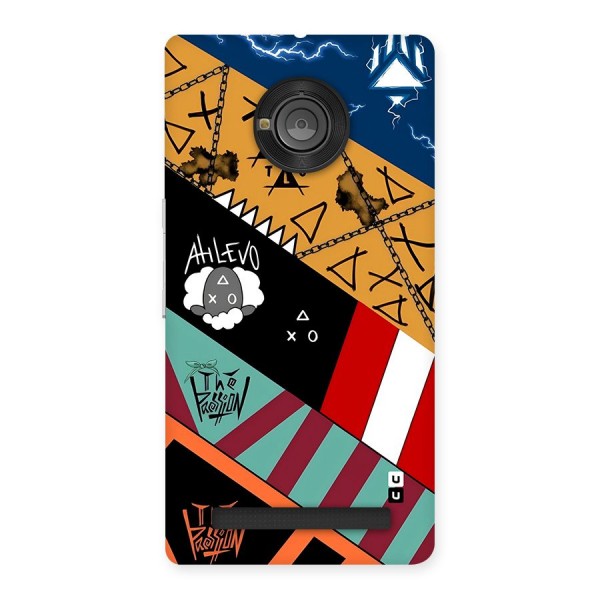 Random Abstracts Art Slant Stripes Back Case for Yuphoria