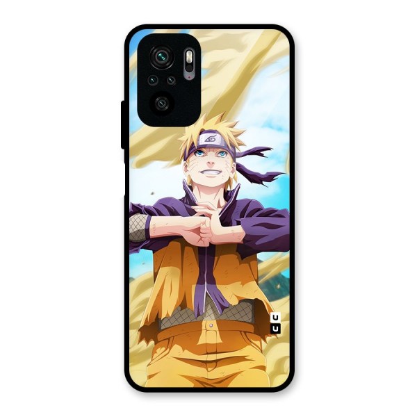 Ready Naruto Glass Back Case for Redmi Note 10