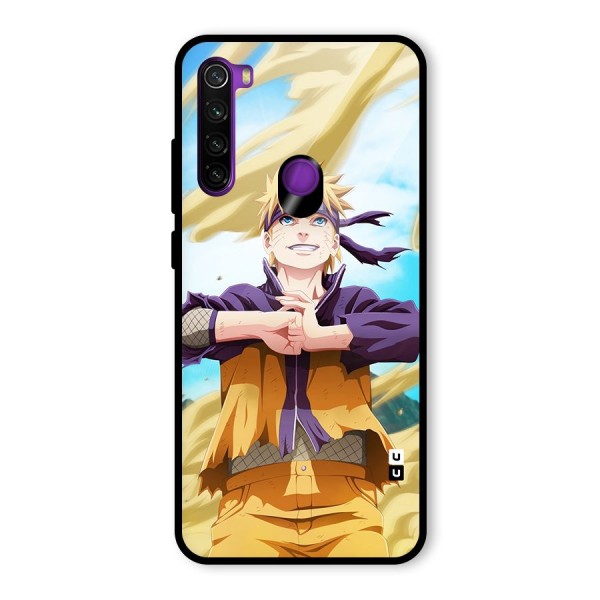 Ready Naruto Glass Back Case for Redmi Note 8