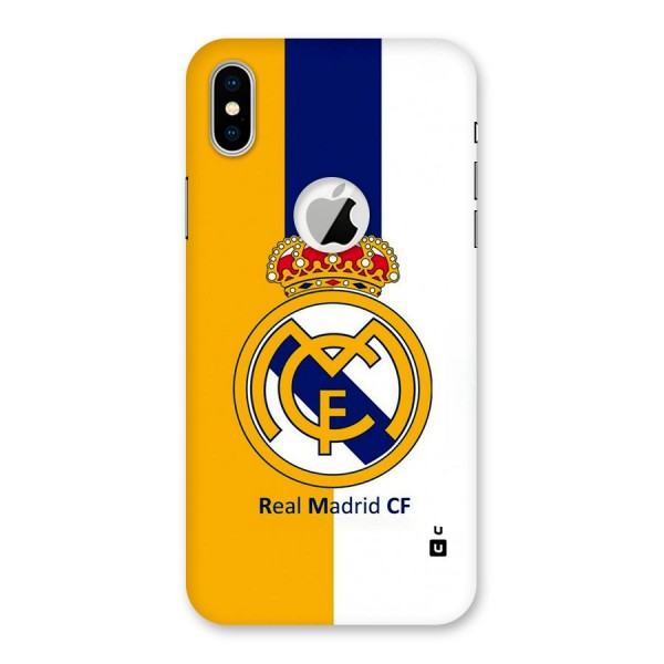 Real Madrid Back Case for iPhone X Logo Cut