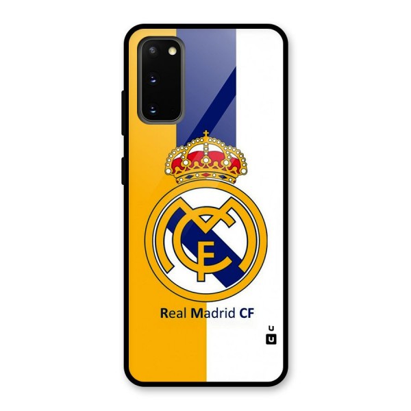 Real Madrid Glass Back Case for Galaxy S20