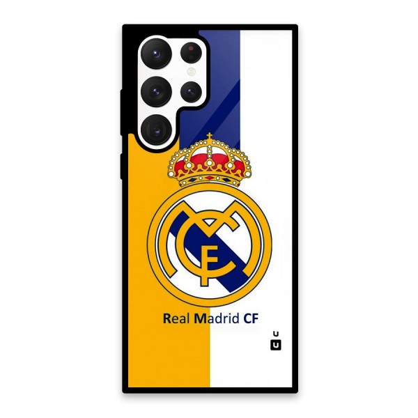 Real Madrid Glass Back Case for Galaxy S22 Ultra 5G