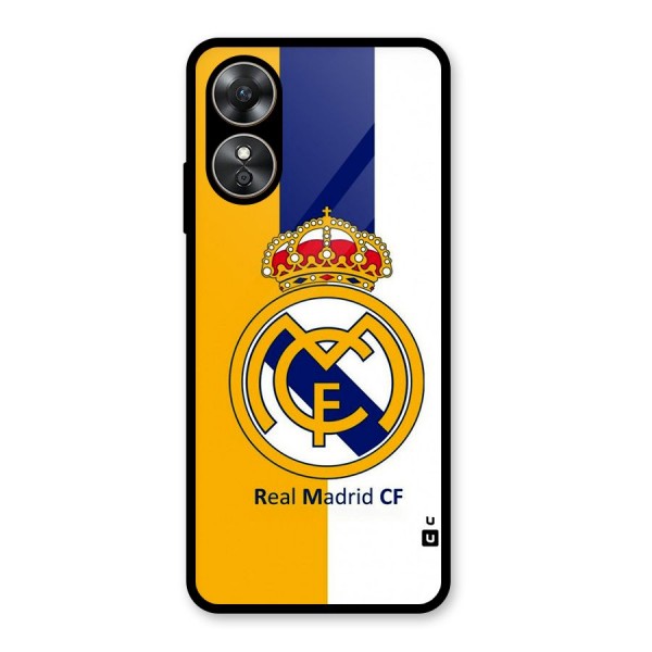 Real Madrid Glass Back Case for Oppo A17