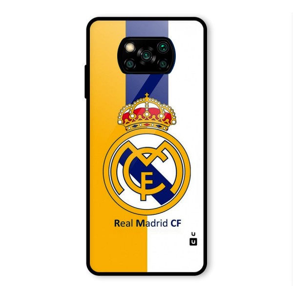 Real Madrid Glass Back Case for Poco X3 Pro